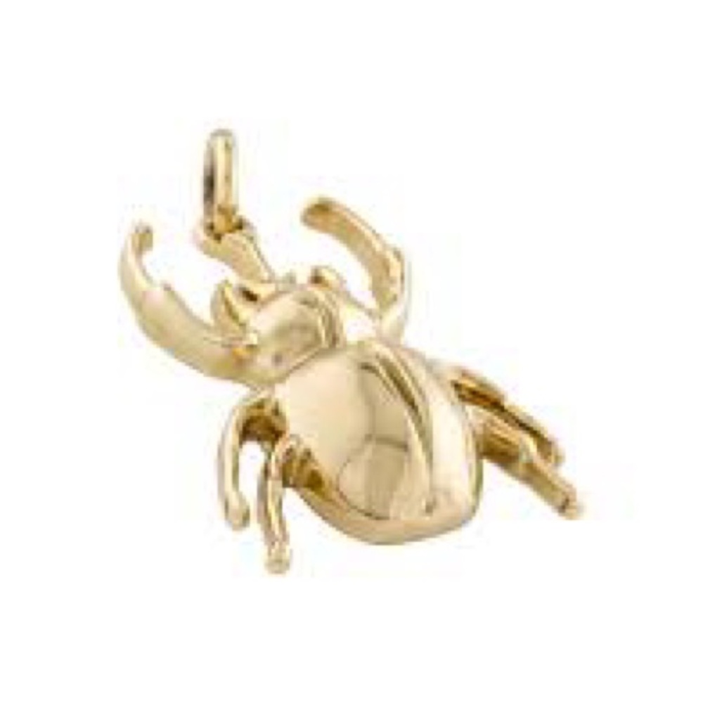 India Hicks Gold Beetle Pendant